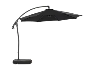 10ft Black Cantilever Umbrella with Base