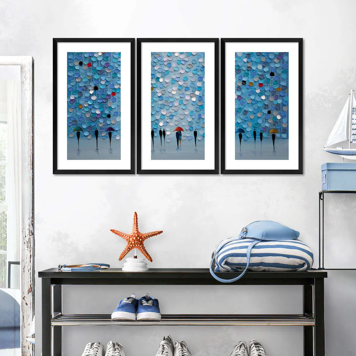 5 Umbrellas Wall Art