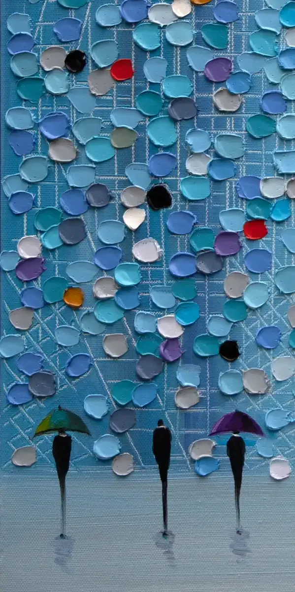 5 Umbrellas Wall Art