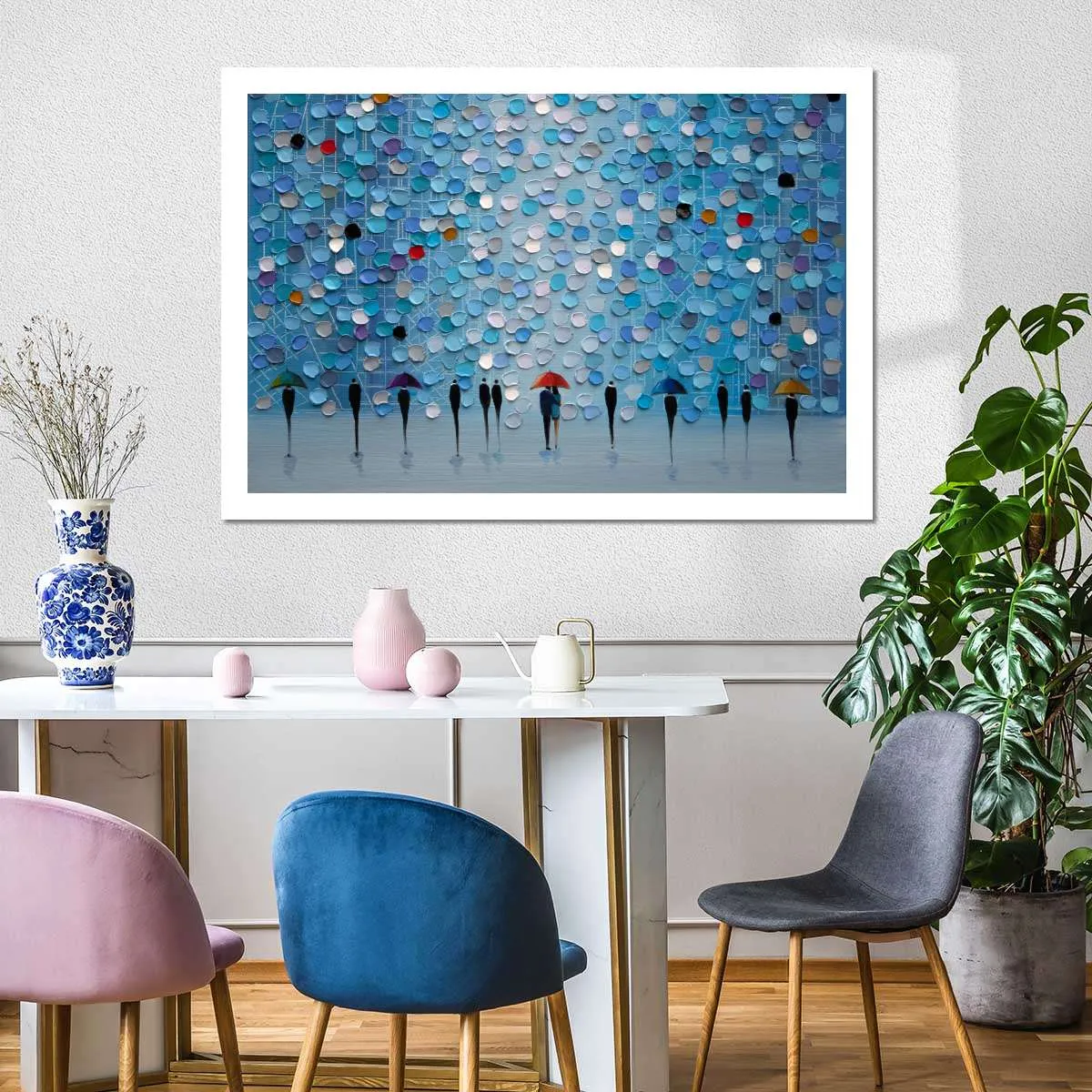 5 Umbrellas Wall Art