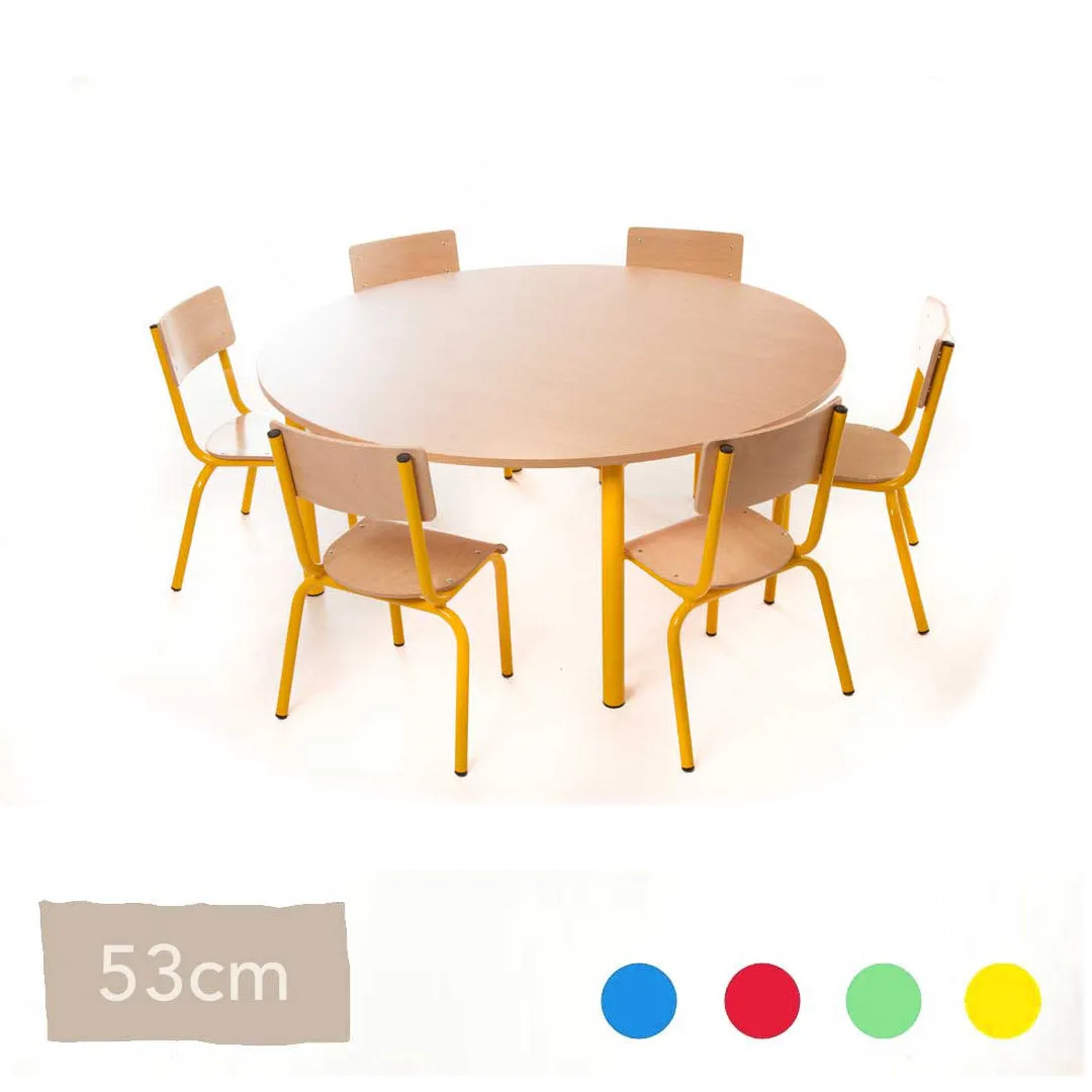 53cm Steel School Table and Chairs