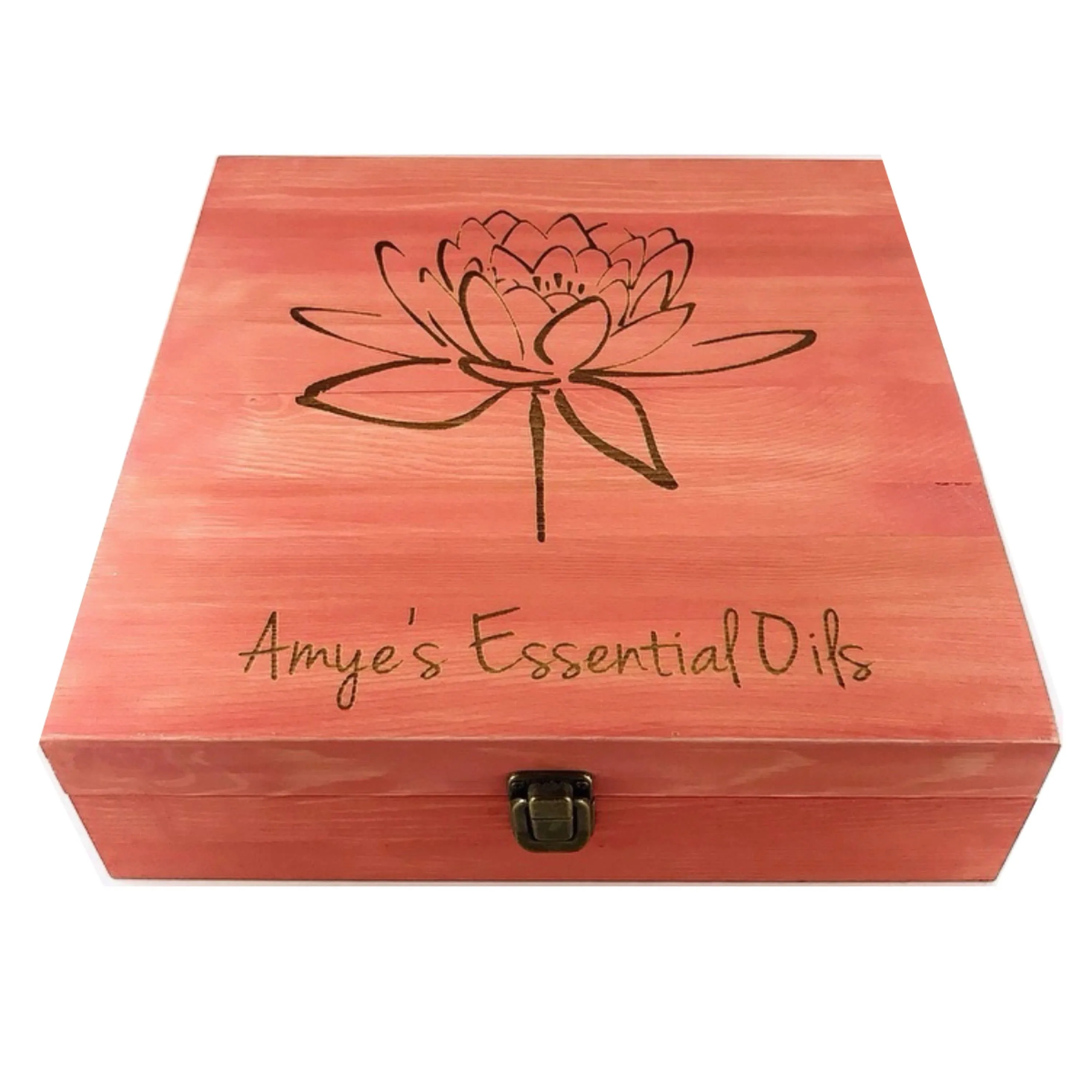 58 Slot Essential Oil Storage Box - Choose Stain Choose Design