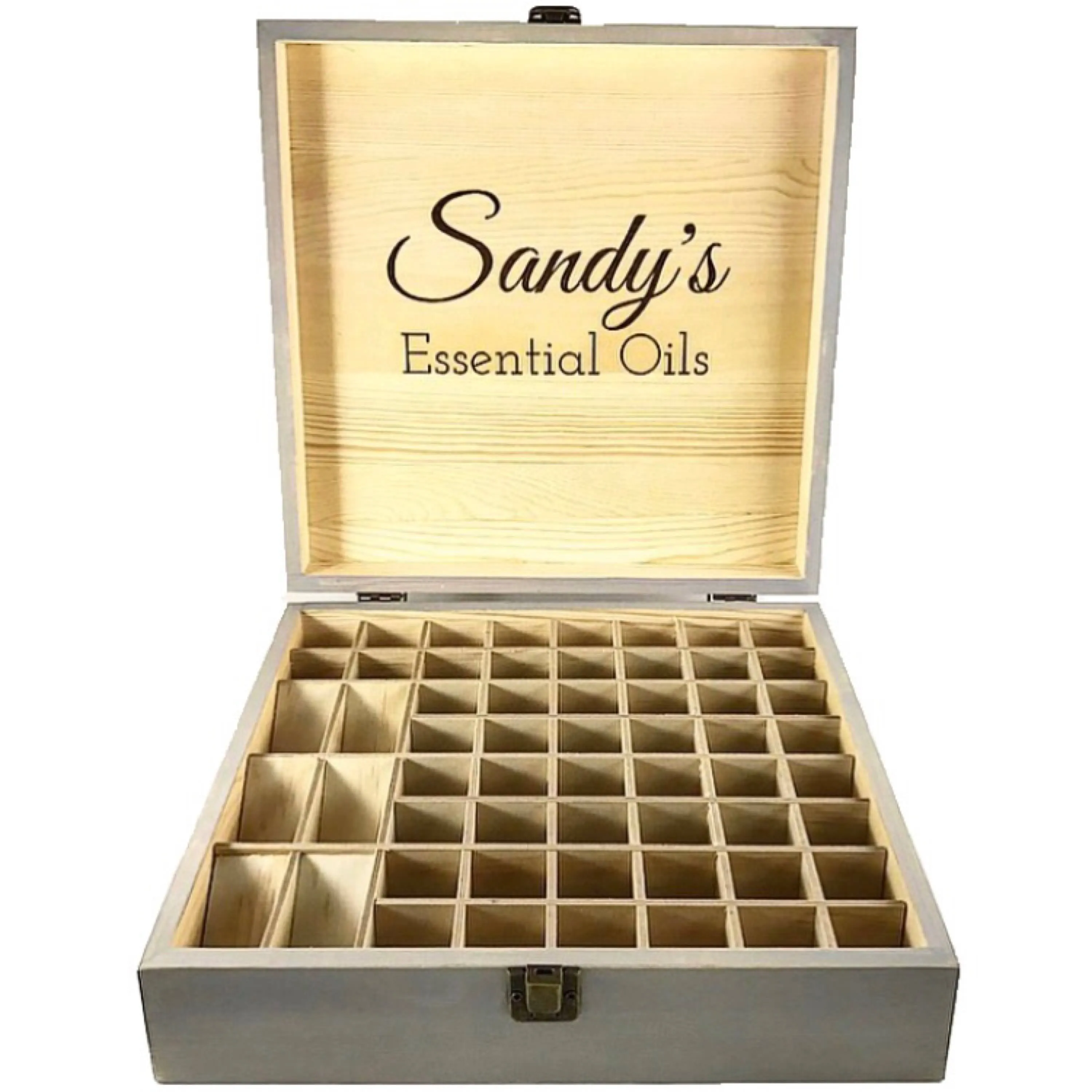 58 Slot Essential Oil Storage Box - Choose Stain Choose Design