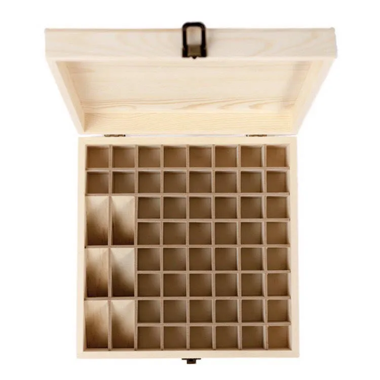 58 Slot Essential Oil Storage Box - Choose Stain Choose Design