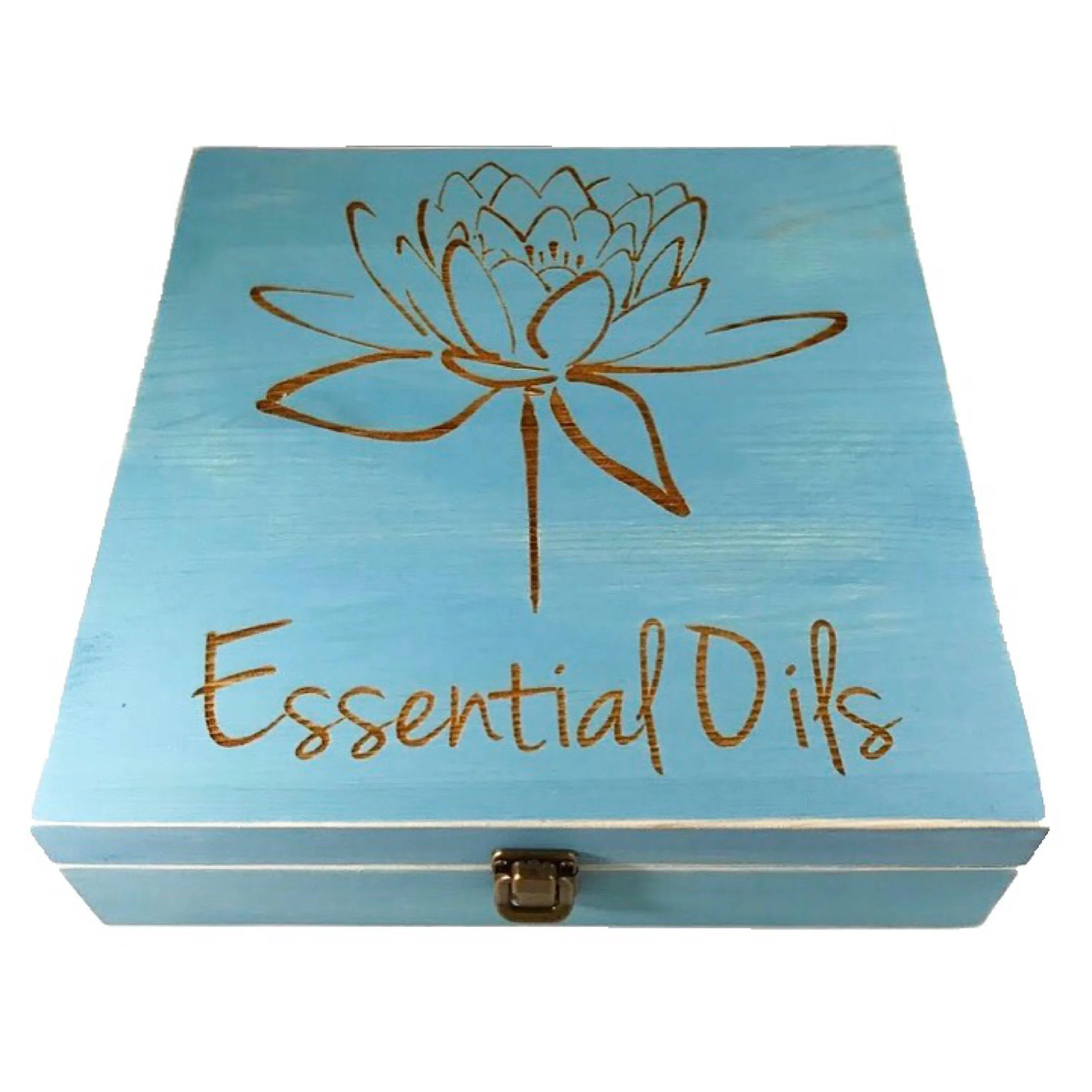 58 Slot Essential Oil Storage Box - Choose Stain Choose Design