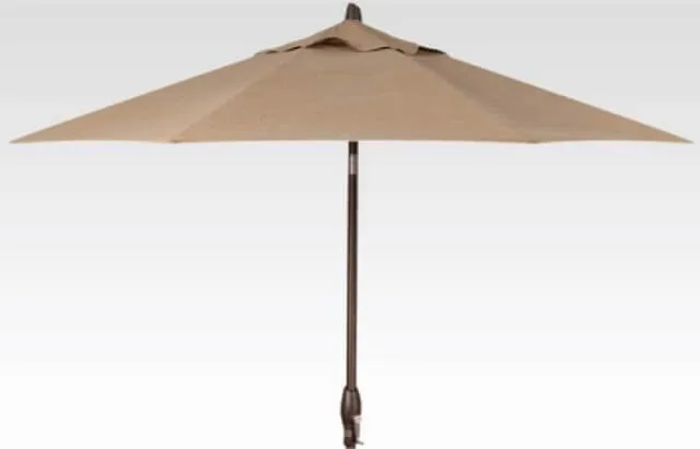 9ft Auto Tilt Umbrella - Canvas Henna