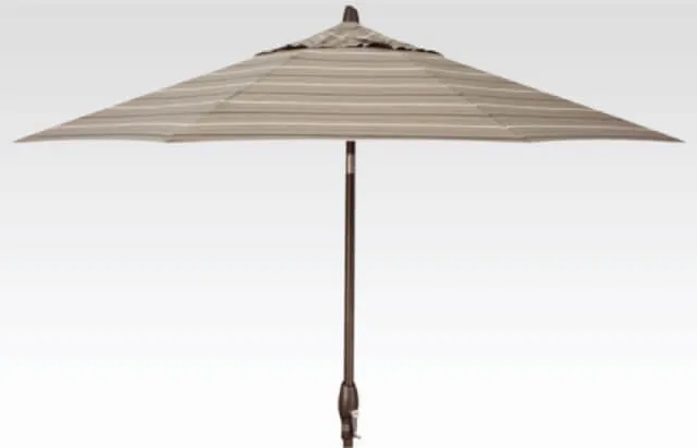 9ft Auto Tilt Umbrella - Canvas Henna