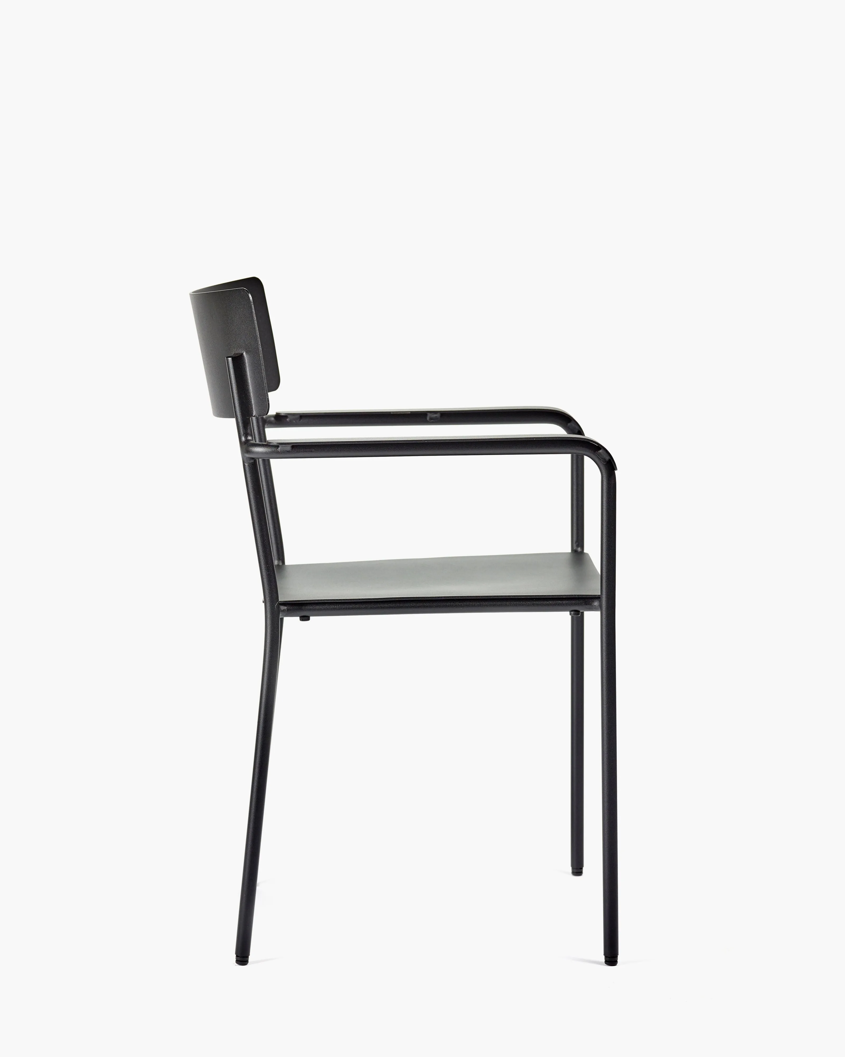 Armchair S aluminium black August