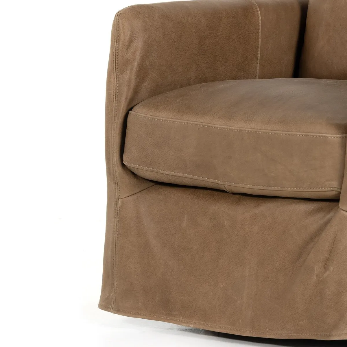 Banks Slipcover Swivel Chair