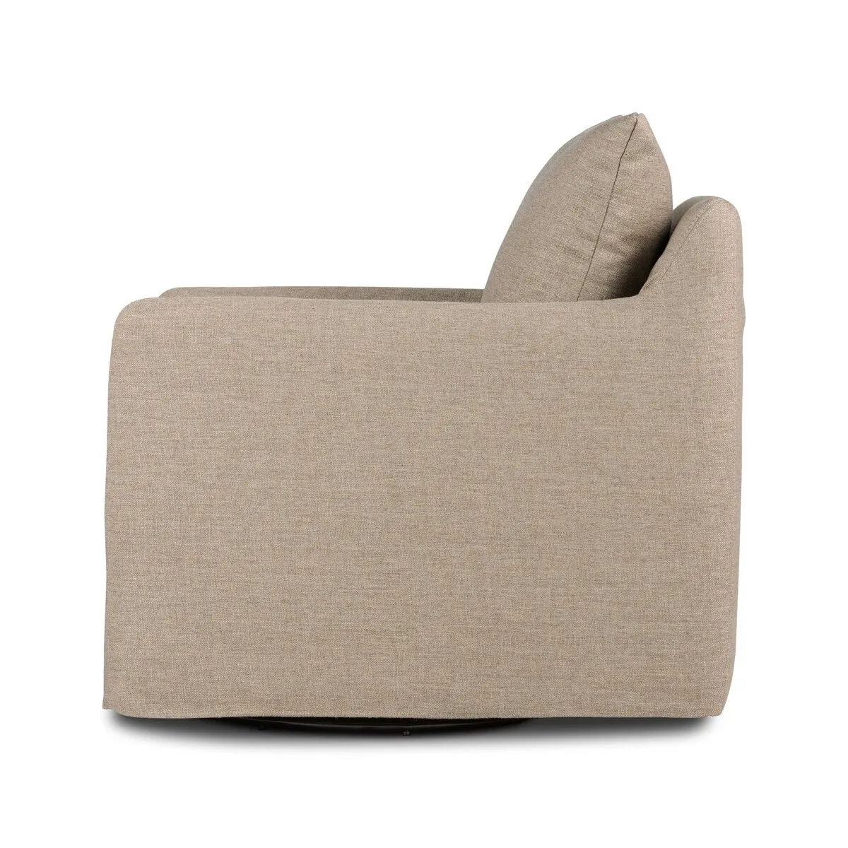 Banks Slipcover Swivel Chair