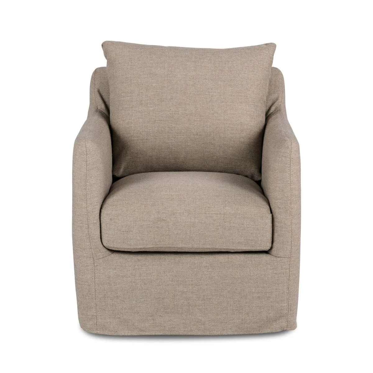 Banks Slipcover Swivel Chair