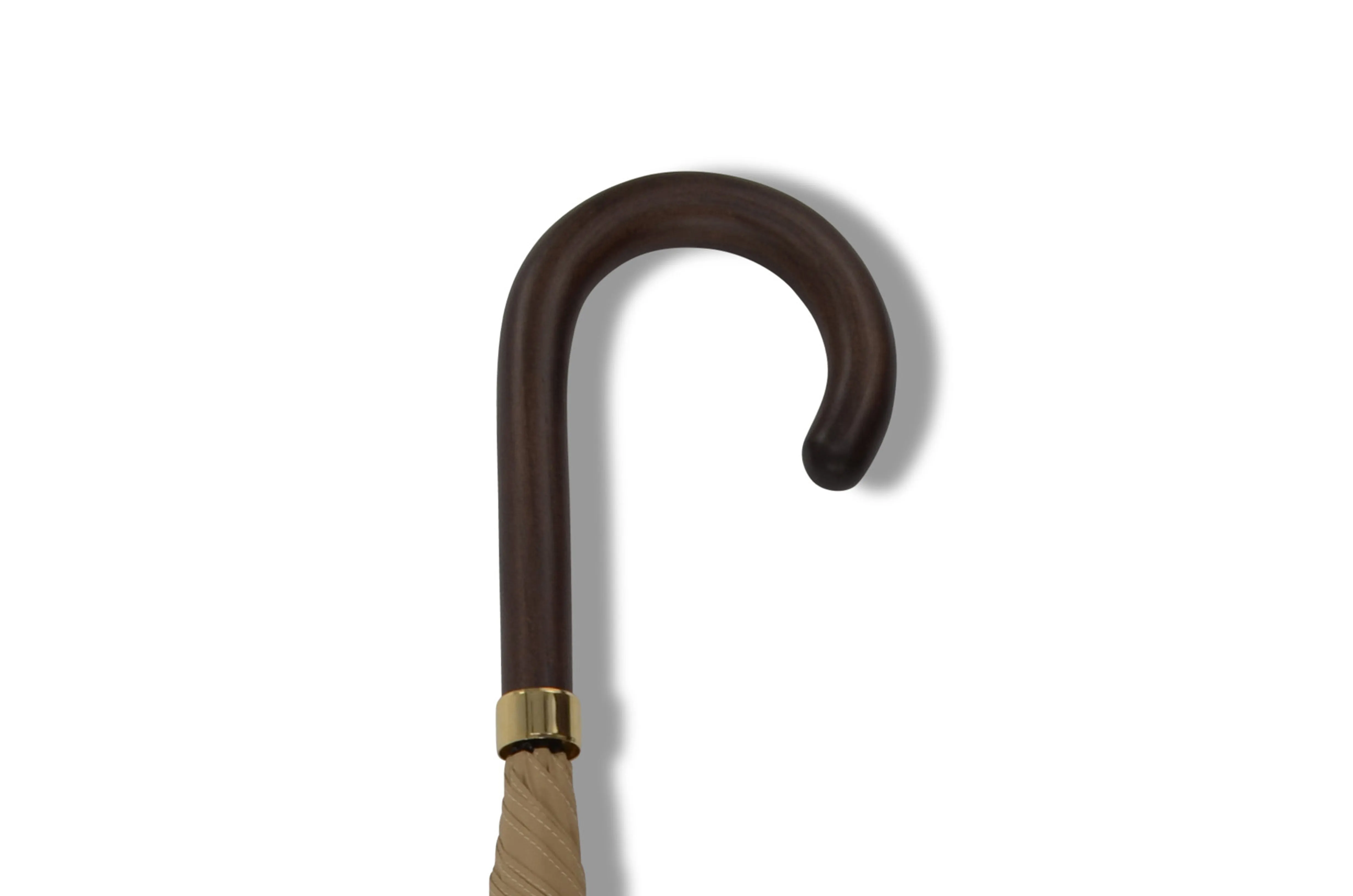 Camel Hardwood Handle Fox Umbrella