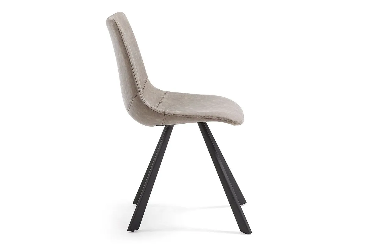 Como Amanda Modern Dining and Breakout Chair in Synthetic Leather