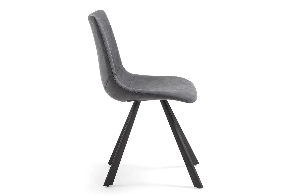 Como Amanda Modern Dining and Breakout Chair in Synthetic Leather