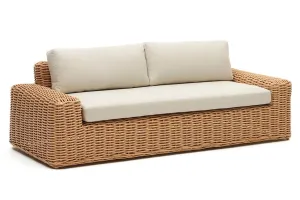 Como Portlligat 3 Seater Faux Rattan Sofa