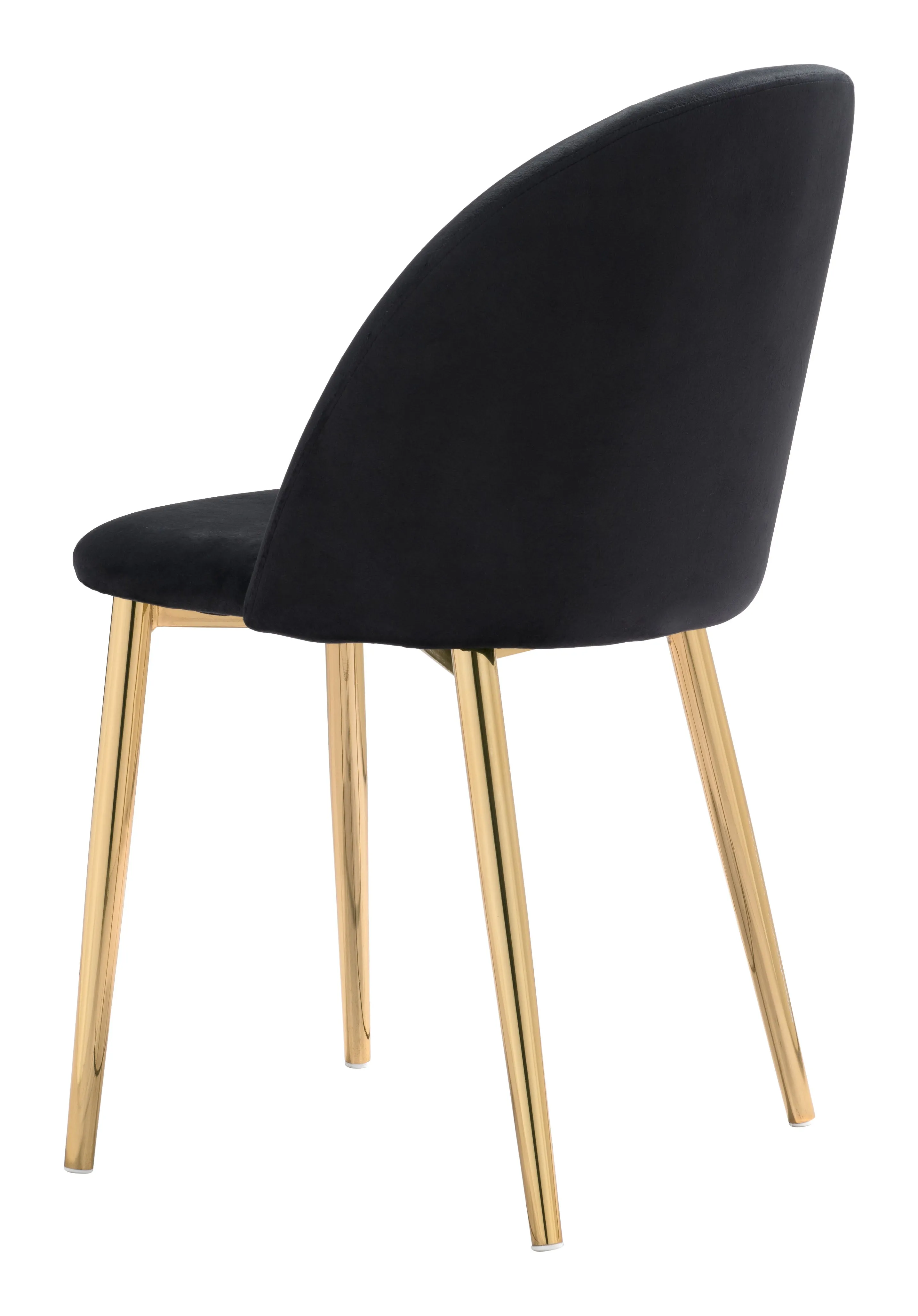 Cozy Dining Chair (Set of 2) Black & Gold