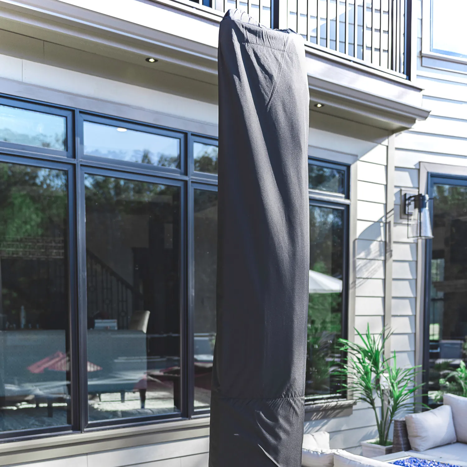 Designer 13' Octagon Dark Grey Cantilever Umbrella