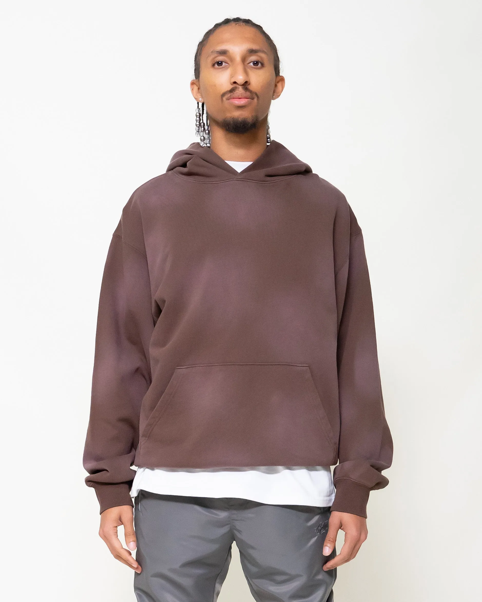 EPTM SUN FADED HOODIE-BROWN