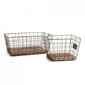 FABULIV FELIX Wire Basket (Set of 2)