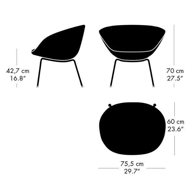 Fritz Hansen Pot™ Chair Upholstered