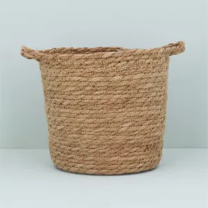 Gisela Graham 21cm Natural Woven Basket with Handles