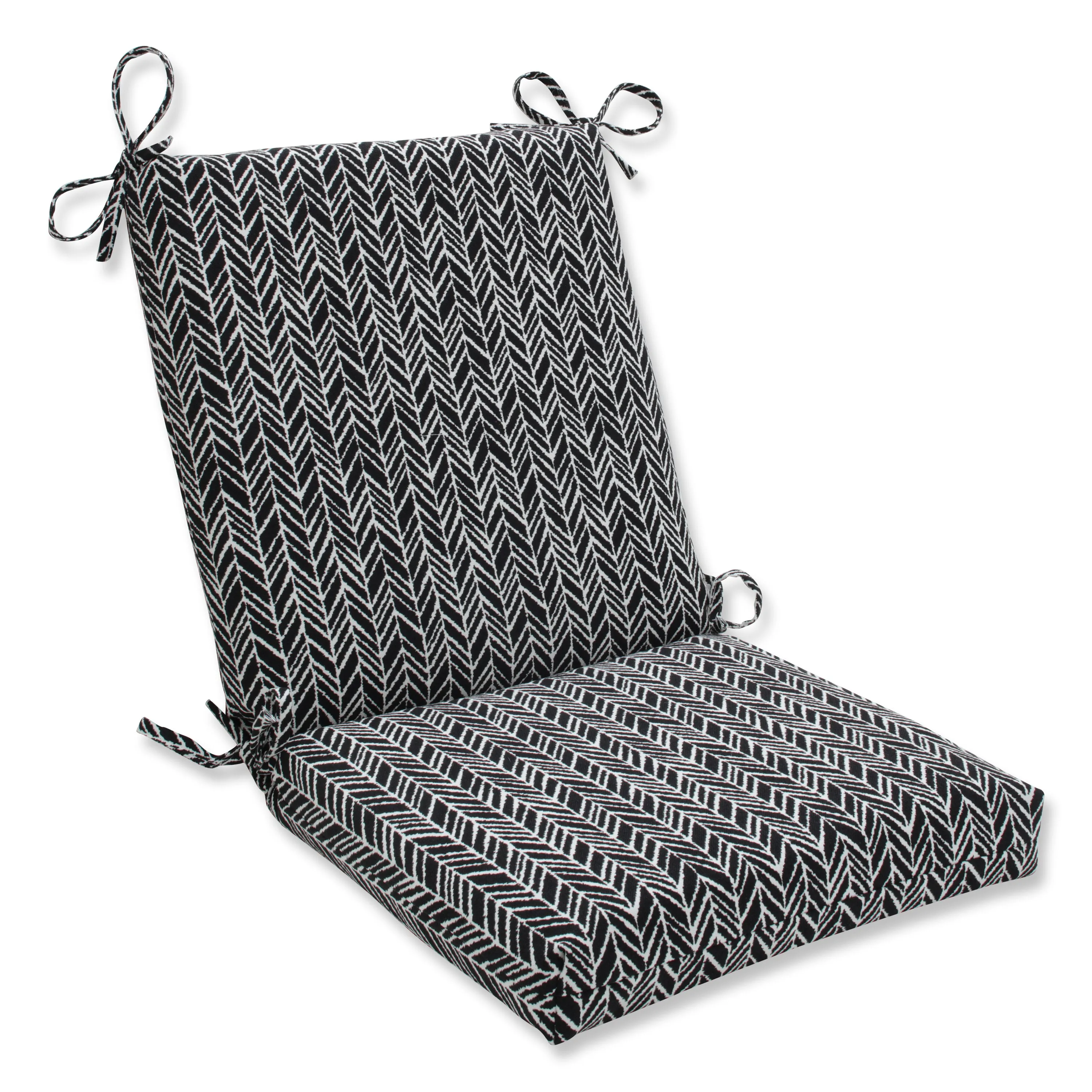 Herringbone Night Squared Corners Chair Cushion