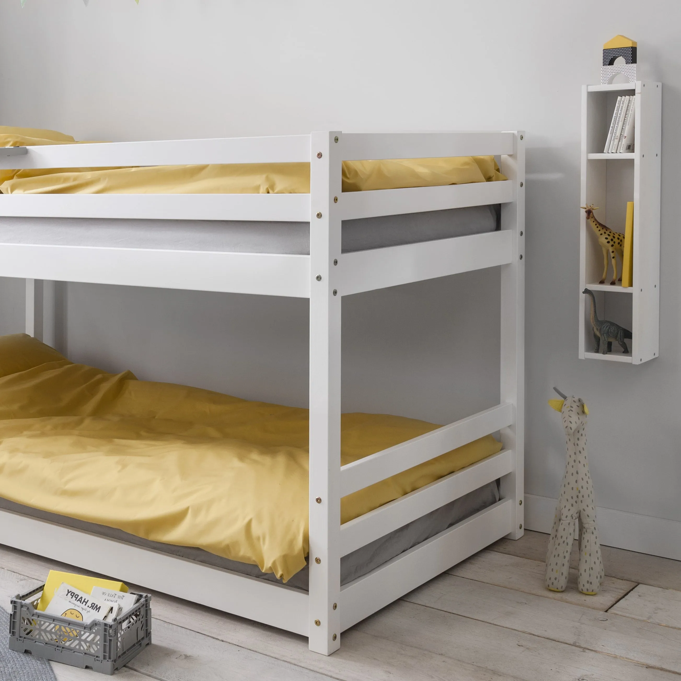 Hilda Cabin Bed with Bunk Underbed and Play Area in Classic White