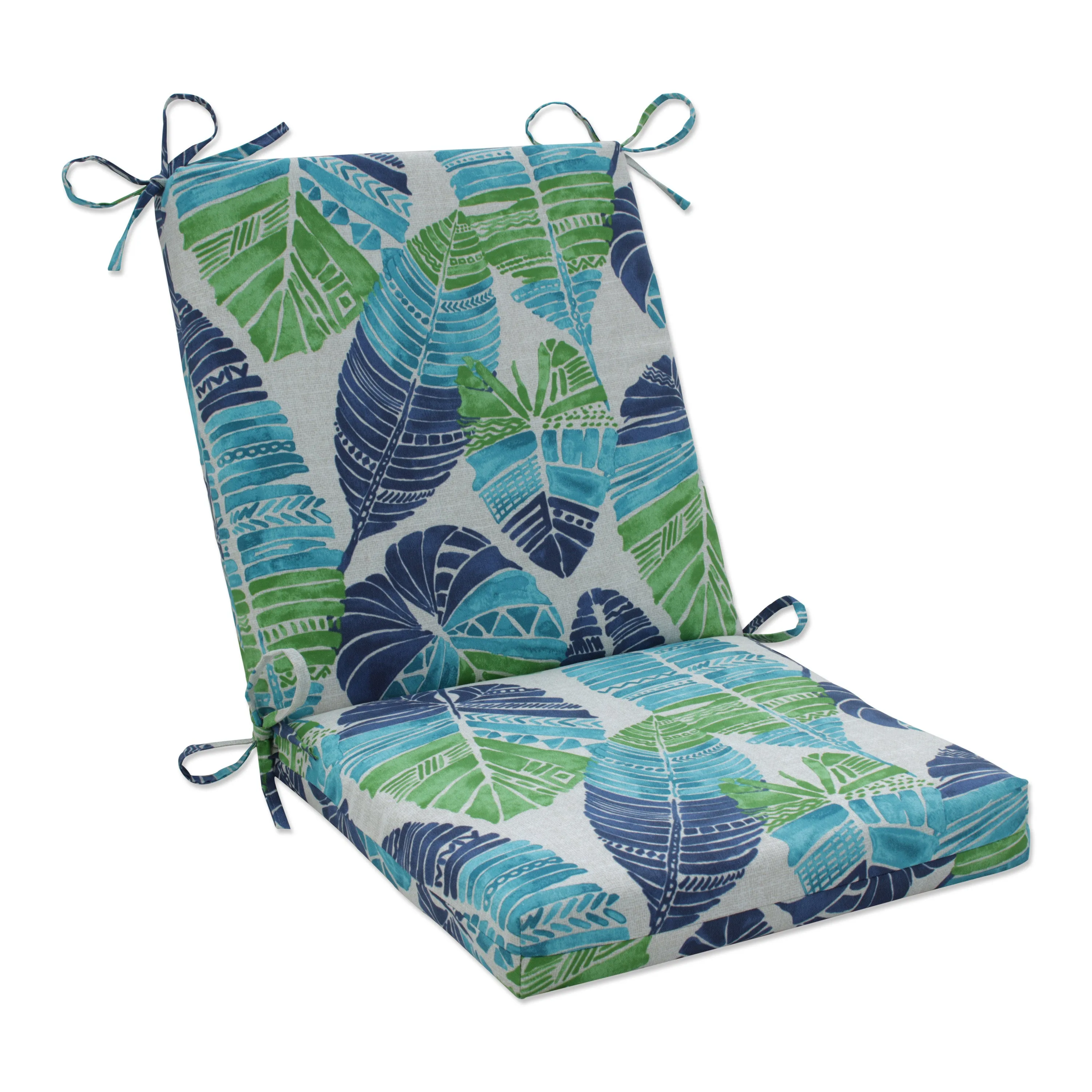 Hixon Caribe Blue Squared Corners Chair Cushion