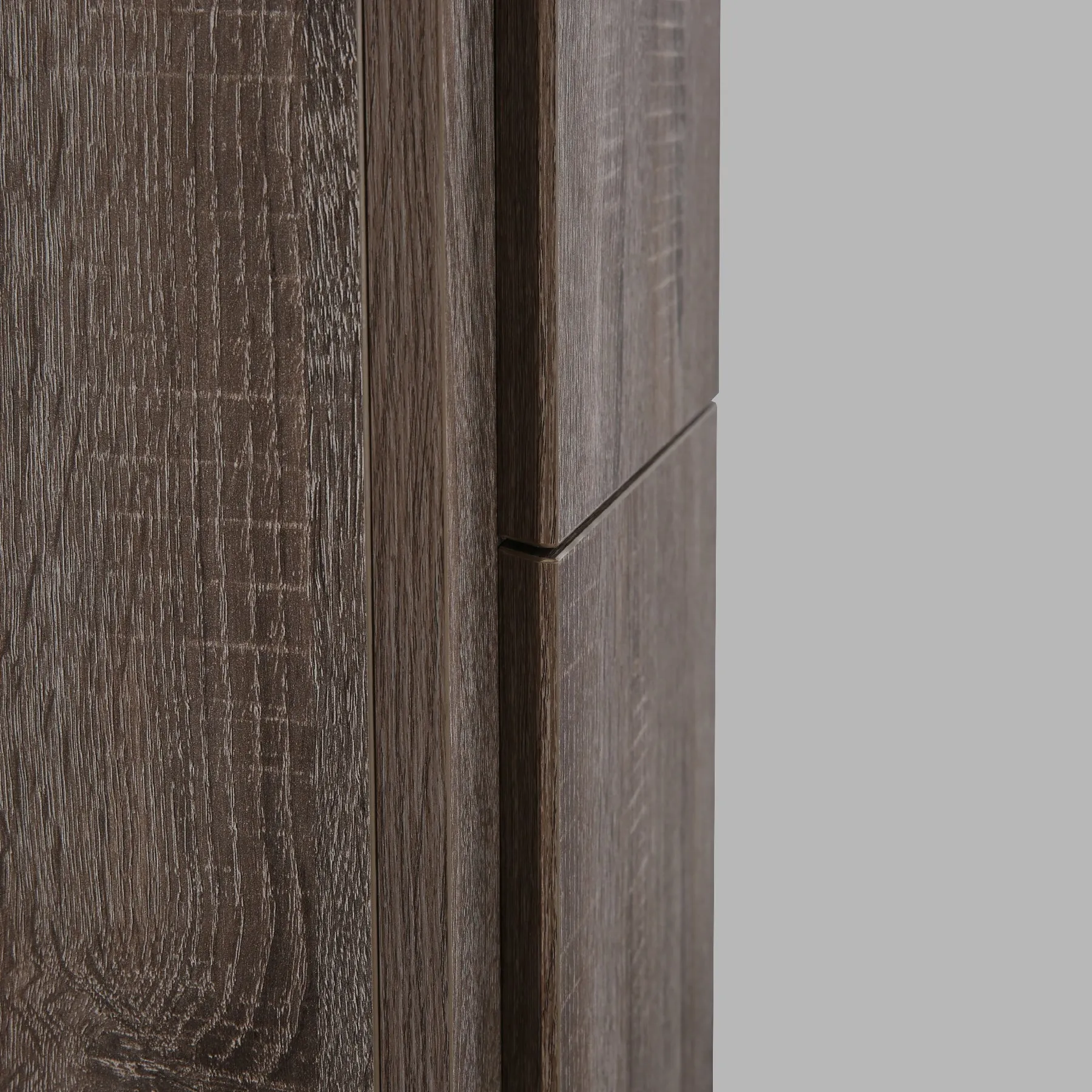 Jade S. Oak Floating / Wall Mounted Bathroom Linen Side Cabinet With Soft Closing Doors