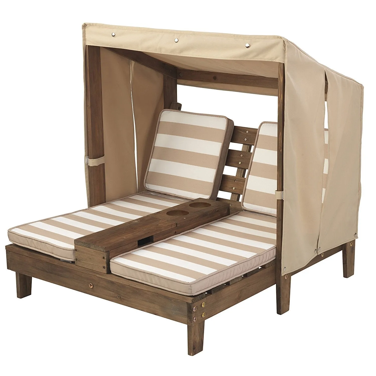 KidKraft Double Chaise Lounge with Cup Holders