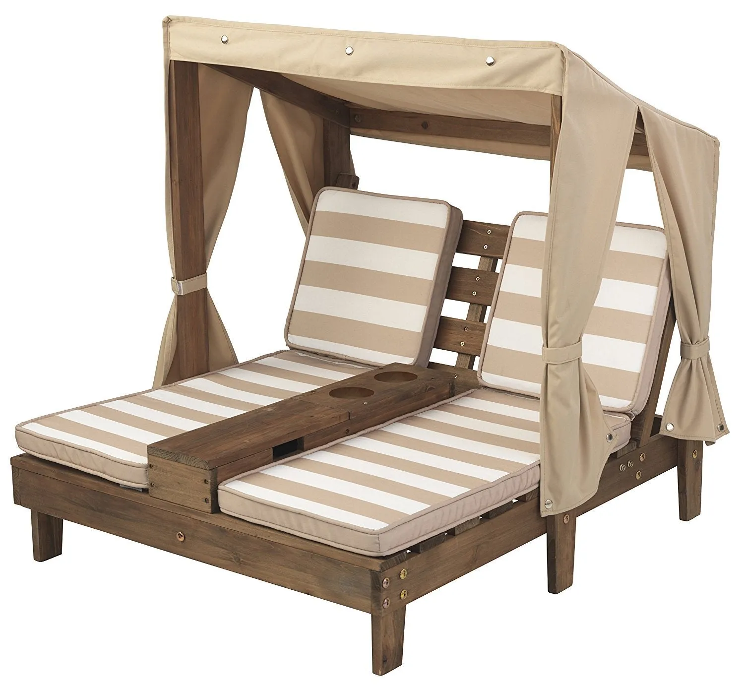 KidKraft Double Chaise Lounge with Cup Holders