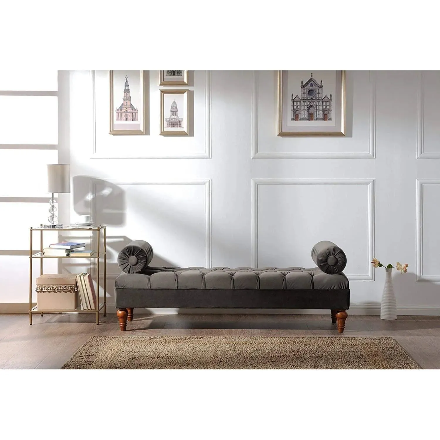 Lewis Bolstered Lounge Entryway Bench Three Seater Sofa diwan Couch Lounger Lounge diwan Settee for Living Room Sofa Set