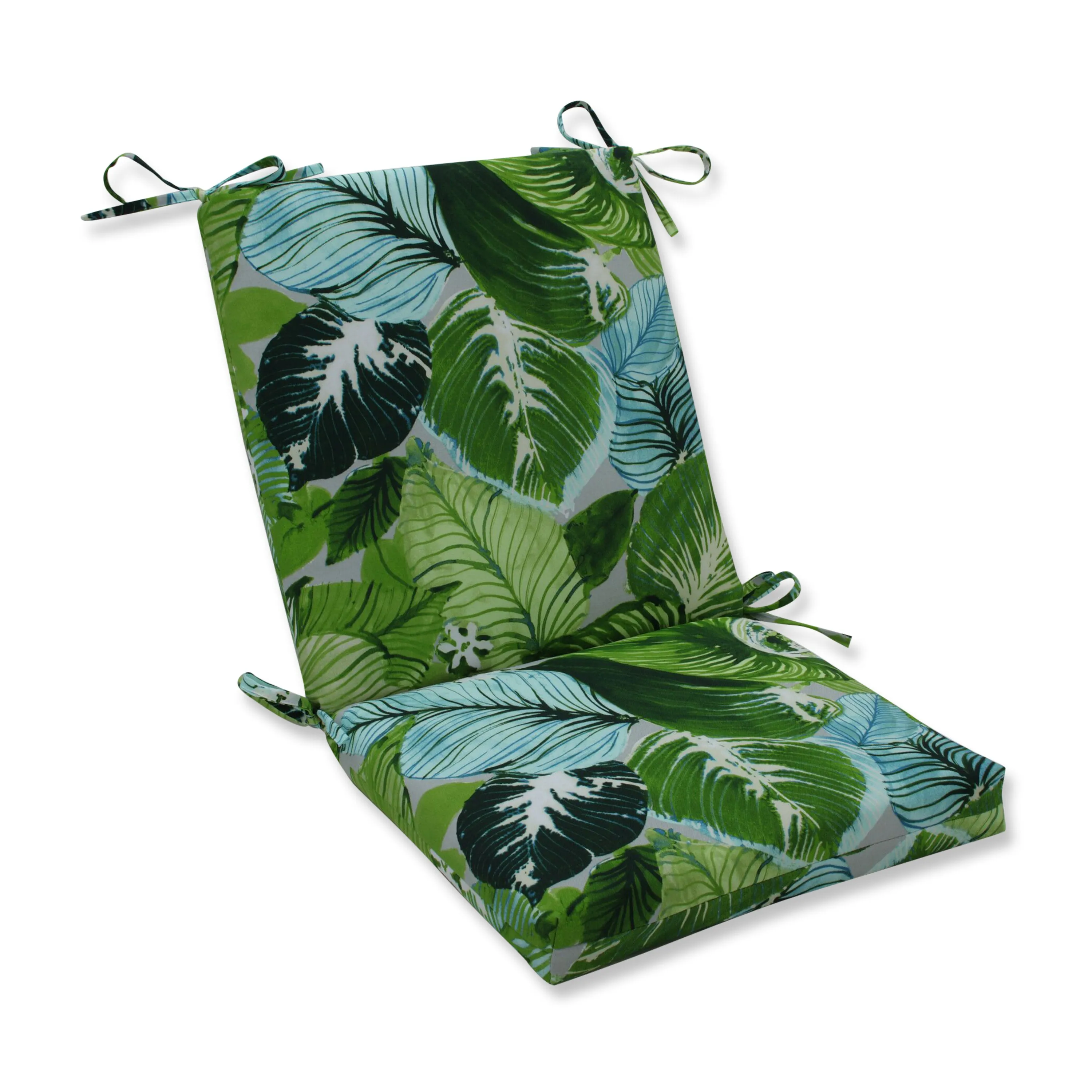 Lush Leaf Jungle Squared Corners Chair Cushion