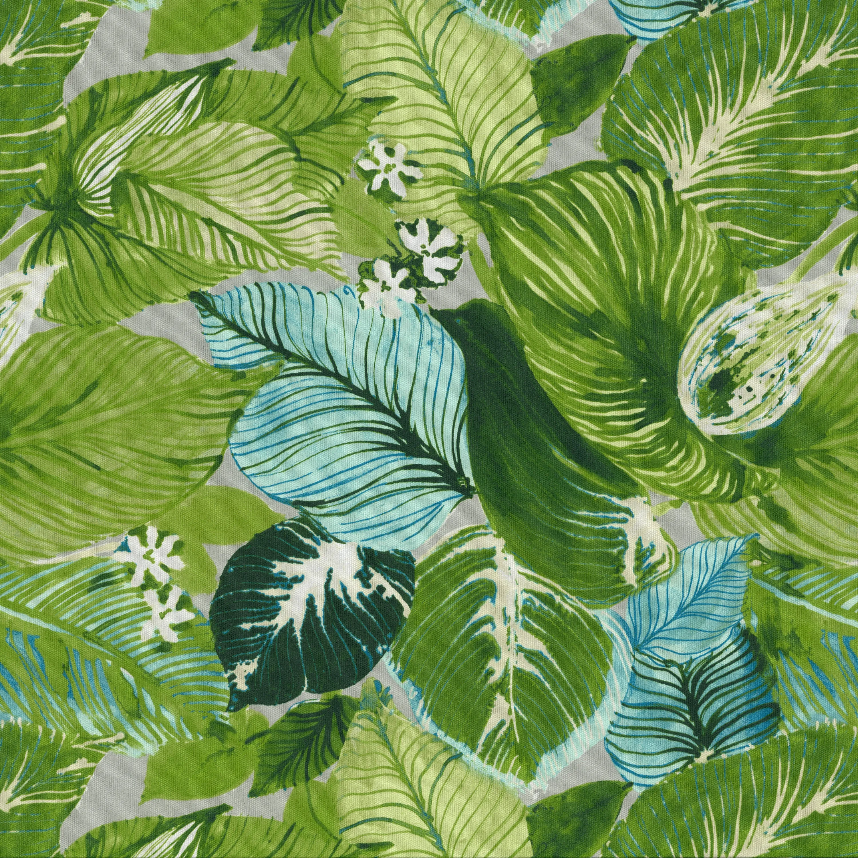 Lush Leaf Jungle Squared Corners Chair Cushion