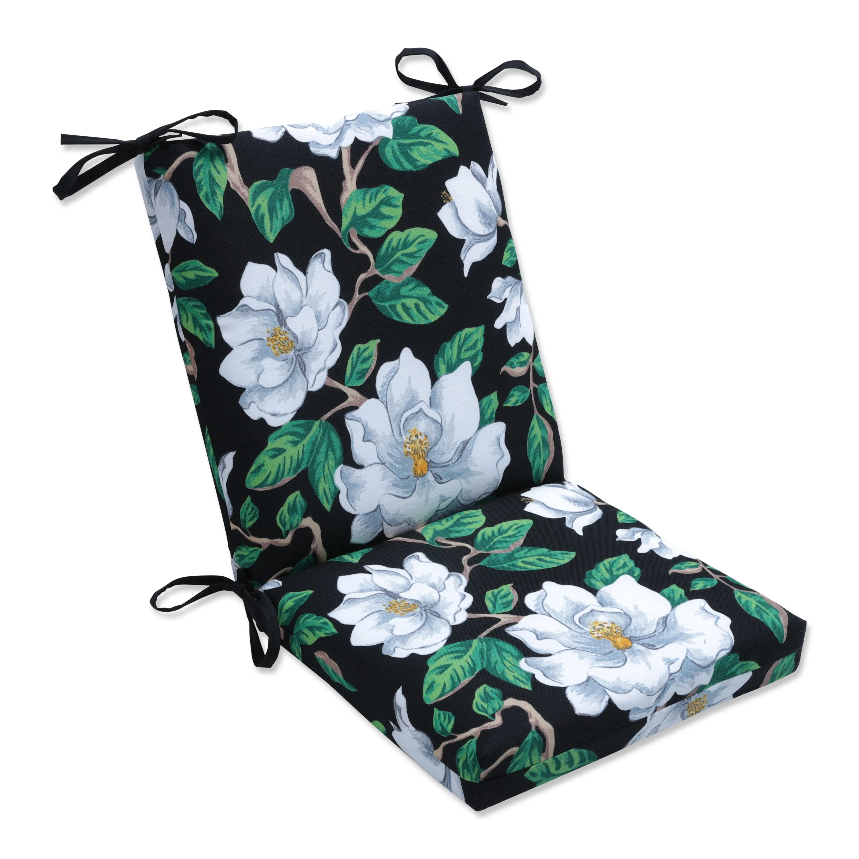 Magnolia Black Squared Corners Chair Cushion