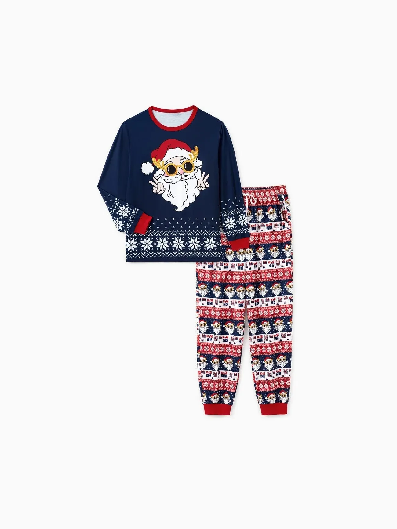 Matching Family Santa Graphic Pajama Set