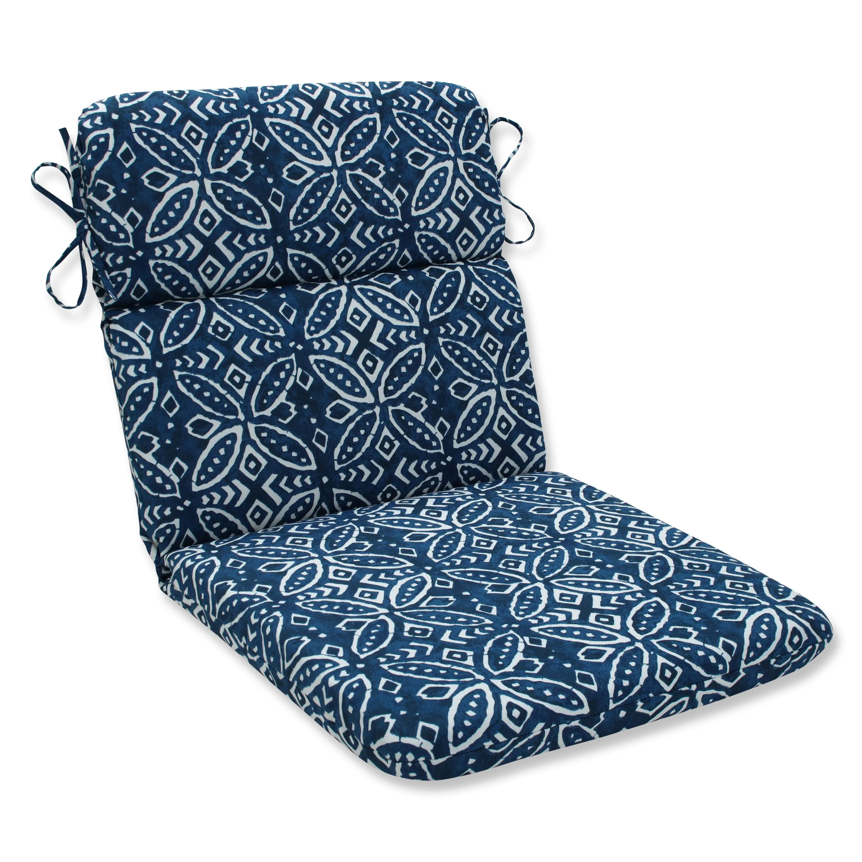 Merida Indigo Rounded Corners Chair Cushion