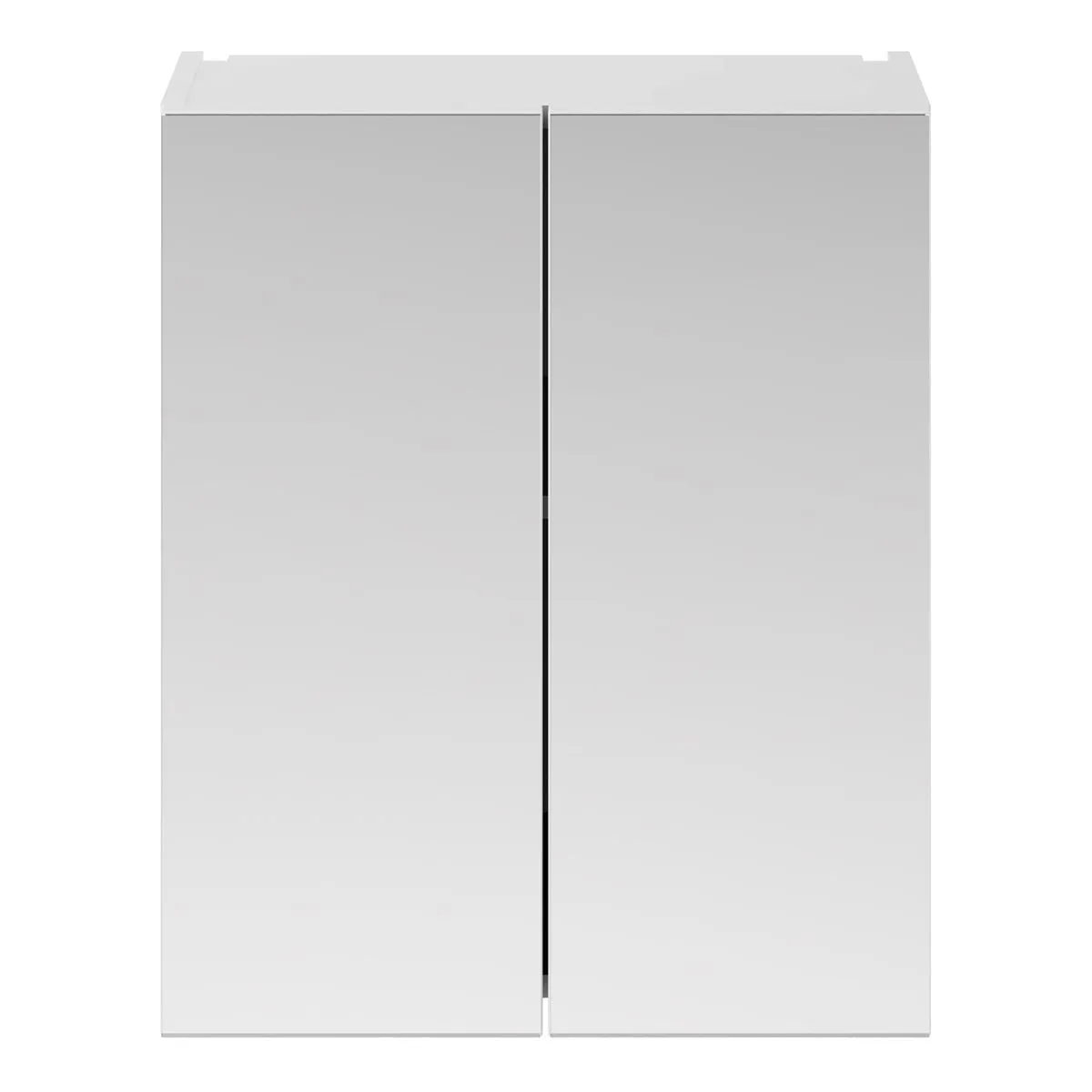 Nuie Arno 600mm Wall Mounted Mirror Cabinet in White