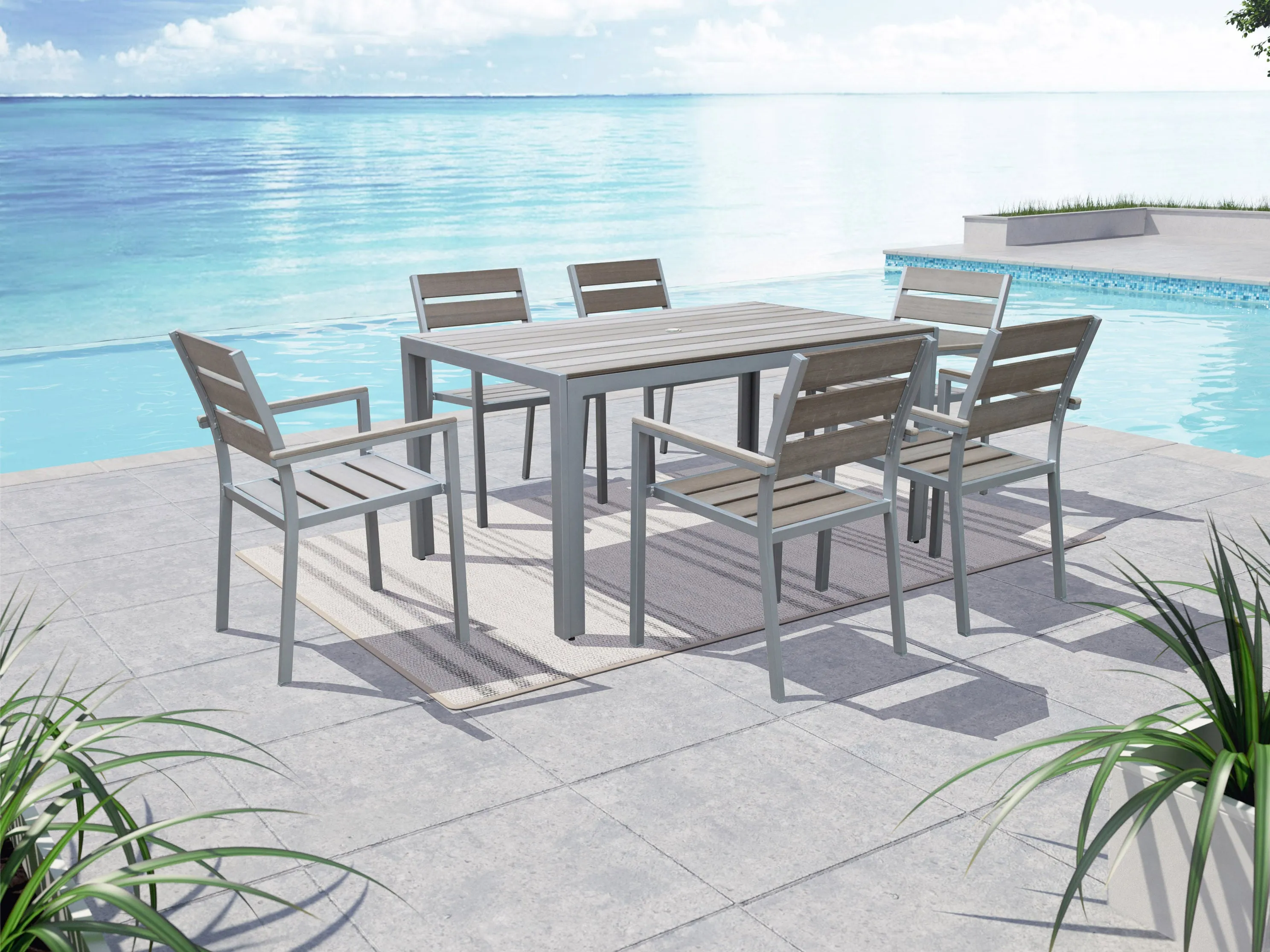 Outdoor Dining Set 7pc