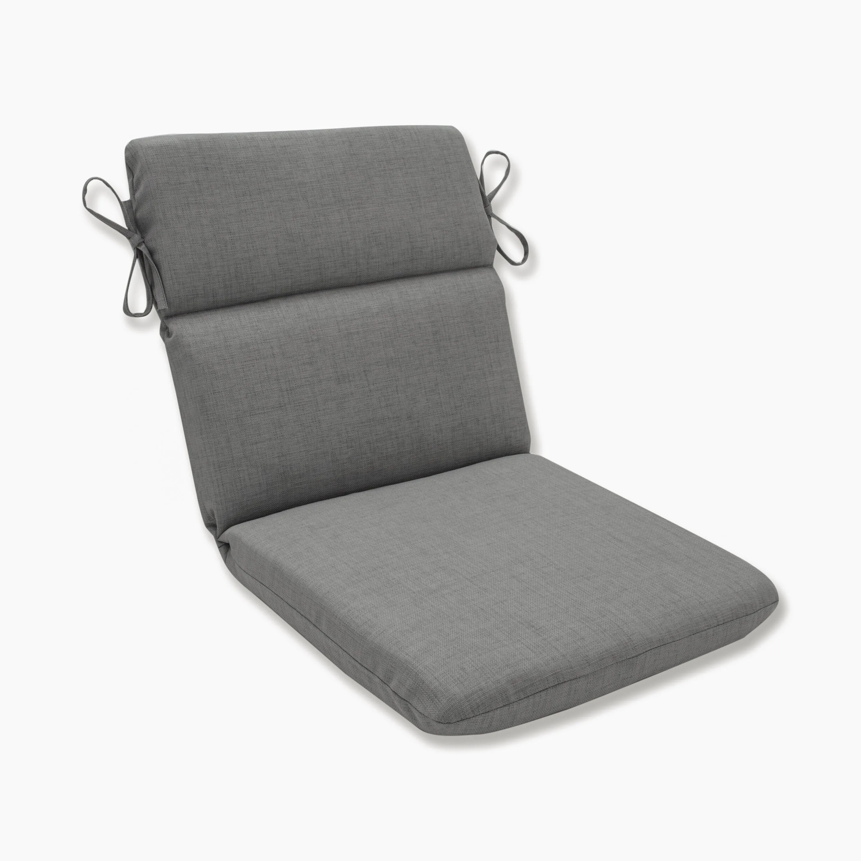 Outdoor/Indoor Rave Graphite Rounded Corners Chair Cushion