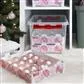 Q-Line Christmas Storage Box 22L With Trays For 60 Baubles - Transparent Red