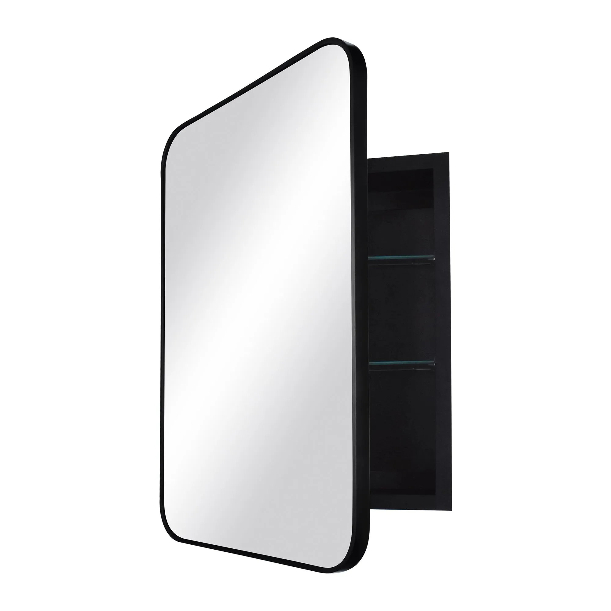 Rectangular Bathroom Medicine Cabinet, Adjustable Shelves With Mirror