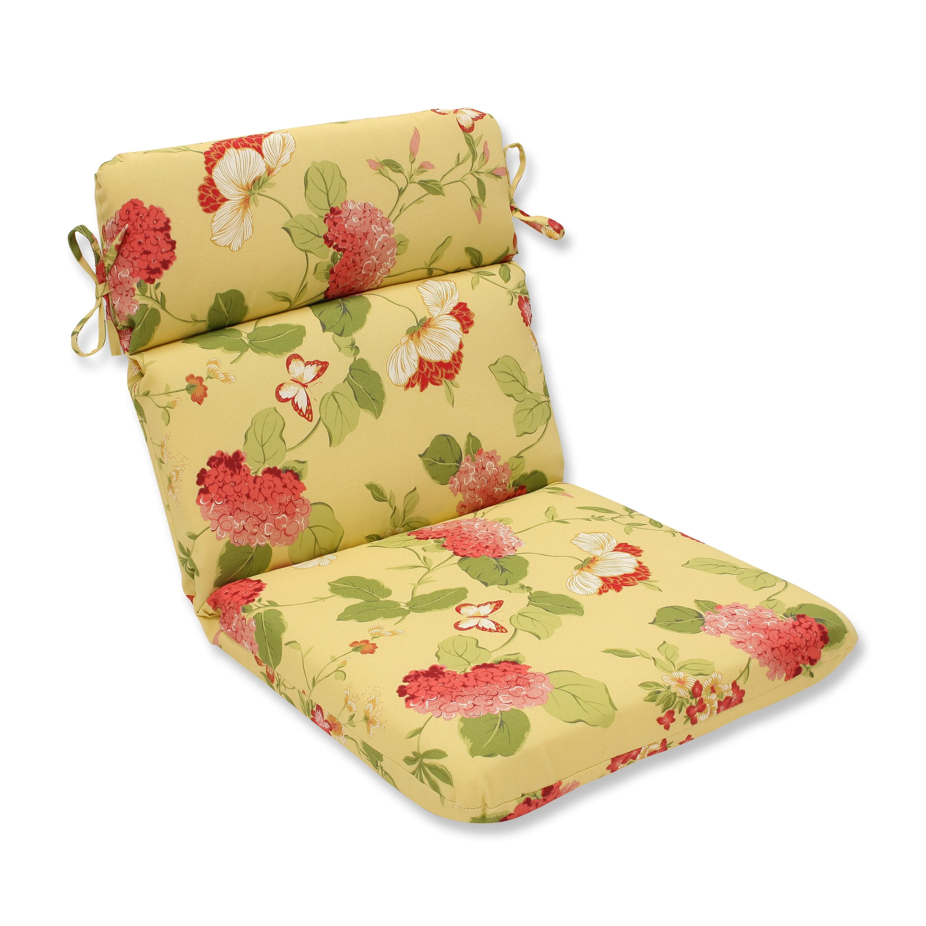 Risa Lemonade Rounded Corners Chair Cushion