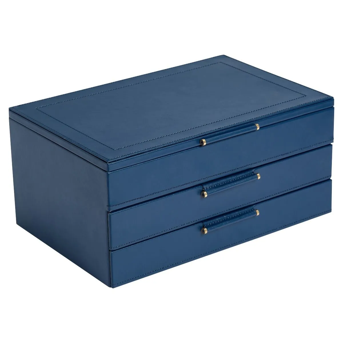 Sophia Jewelry Box With Drawers (Indigo)