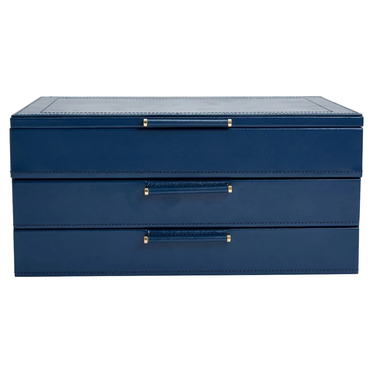 Sophia Jewelry Box With Drawers (Indigo)