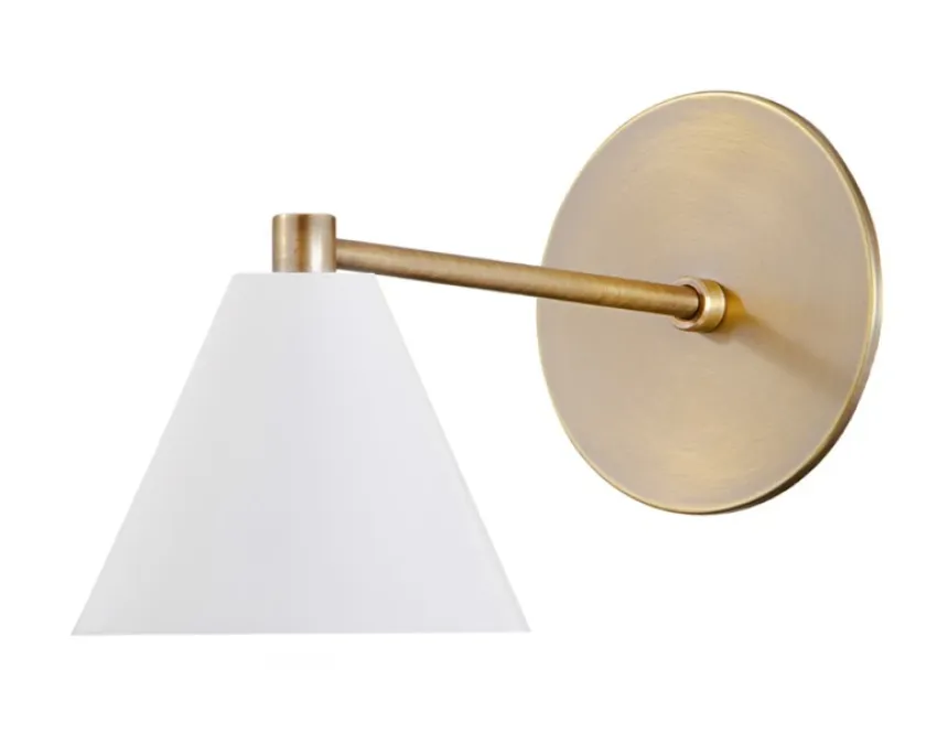 Straight Arm Peak Sconce