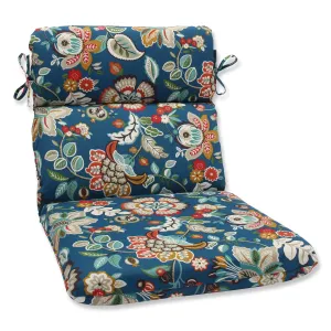 Telfair Peacock Rounded Corners Chair Cushion