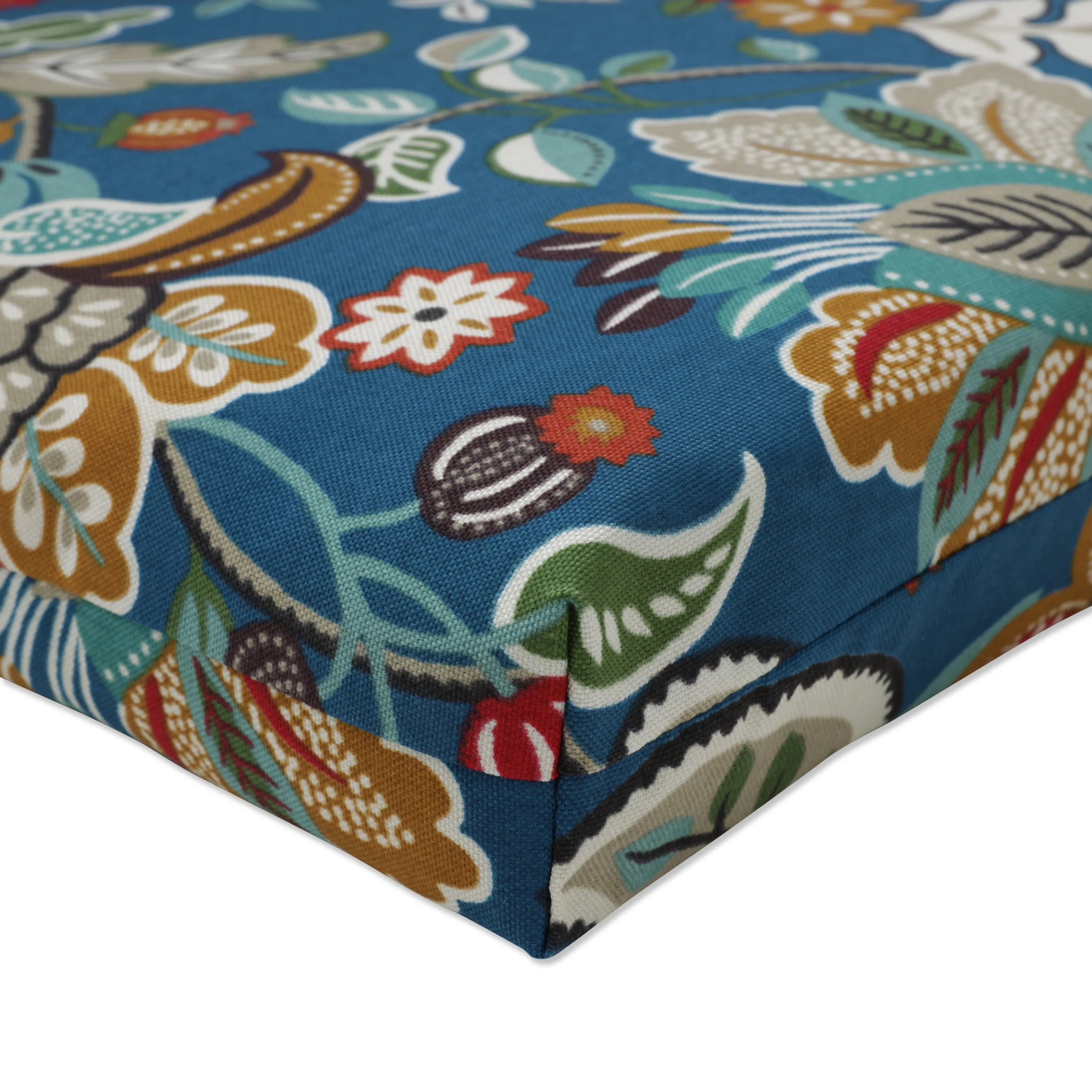 Telfair Peacock Squared Corners Chair Cushion