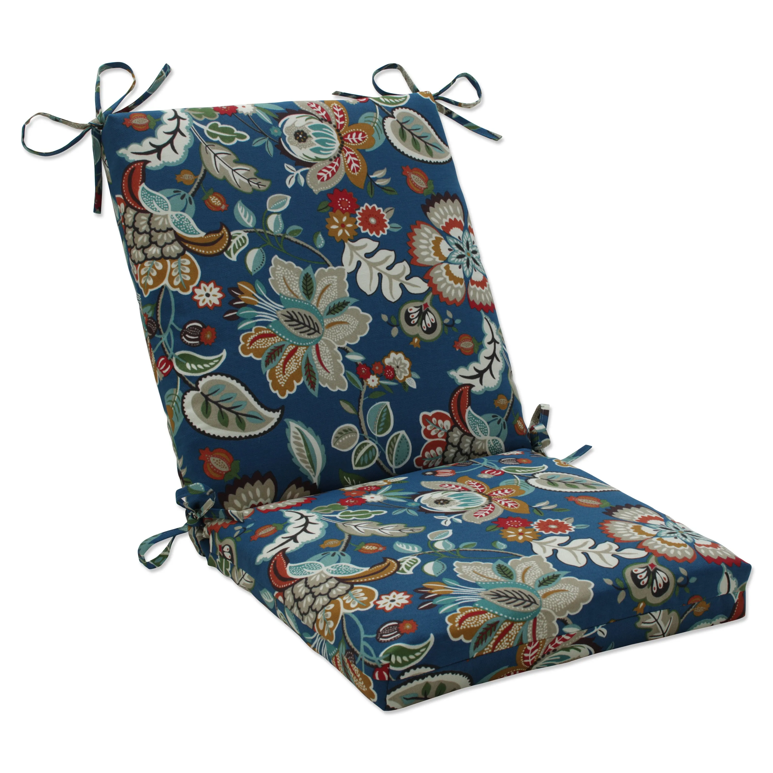 Telfair Peacock Squared Corners Chair Cushion