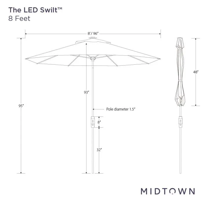 The LED Swilt™ - Sunbrella Bengali Purple